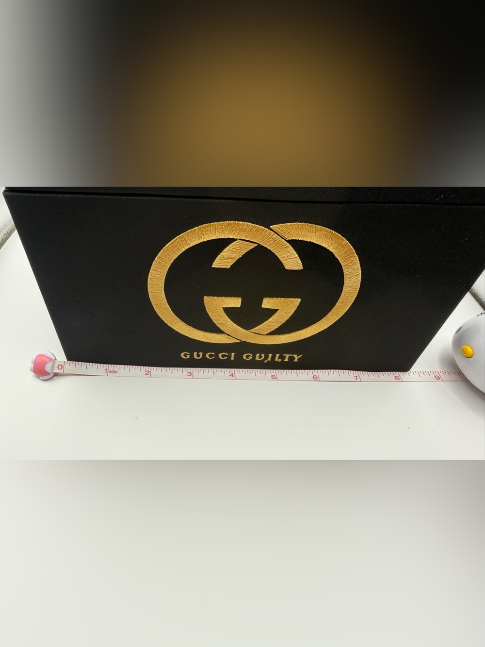 Gucci Guilty Luxury Embroidered Gift Box - Black & Gold Empty Keepsake Box NCO - Picture 7 of 9